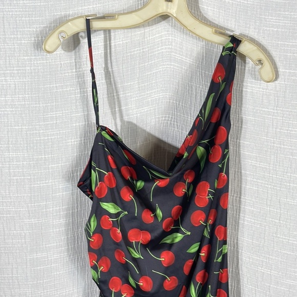 For Love‎ & Lemons Xena Midi Dress in Black Multi - Picture 9 of 10